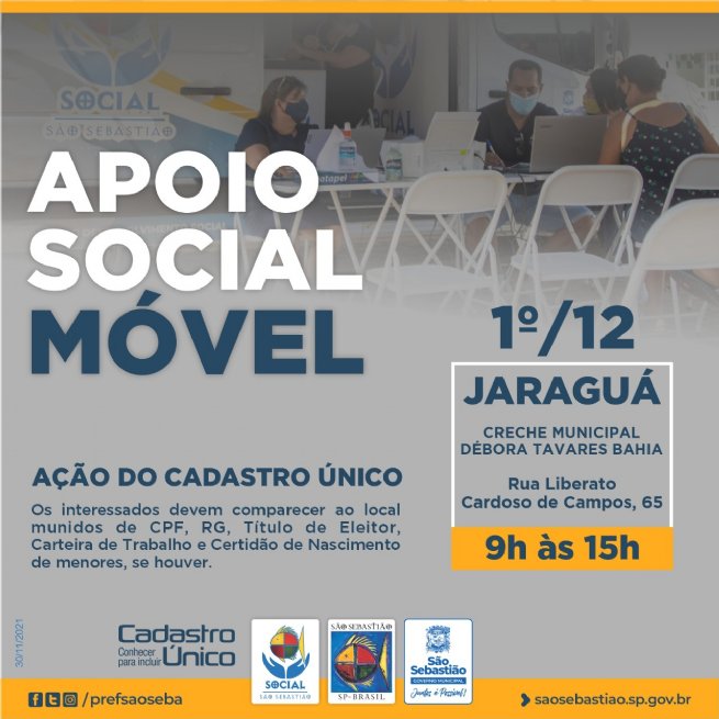 Foto: Prefeitura realiza Apoio Social Móvel no bairro Jaraguá