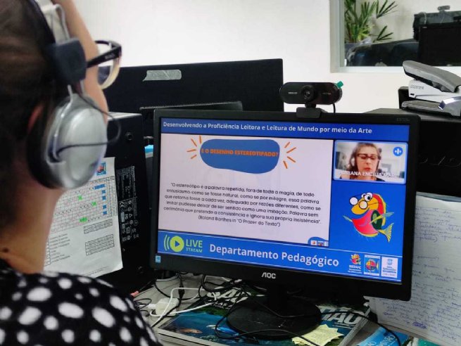 Foto: Profissionais da Educação Infantil de São Sebastião participam de formação sobre abordagem educacional centrada na arte